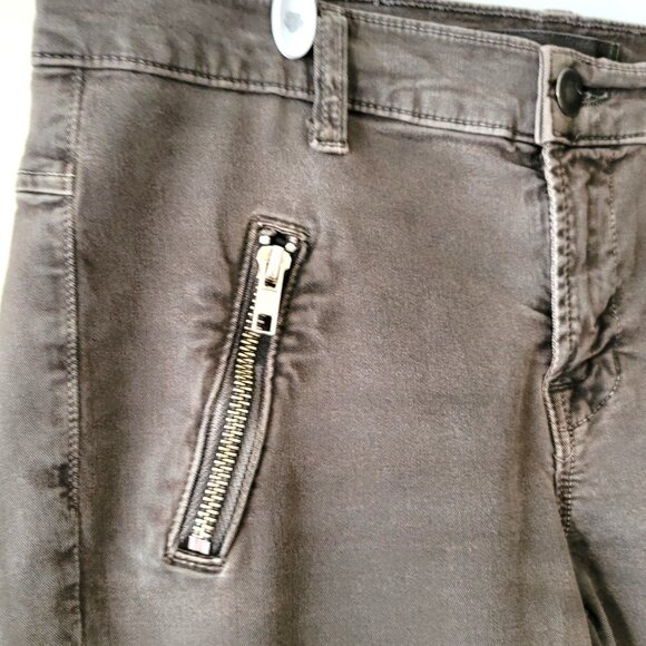 J BRAND Brown Skinny Jeans Wash Zip Detail / Size 27 - Picture 2 of 10